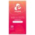 EasyGlide Ribs & Dots - ribbad och knottrad kondom (10 st)