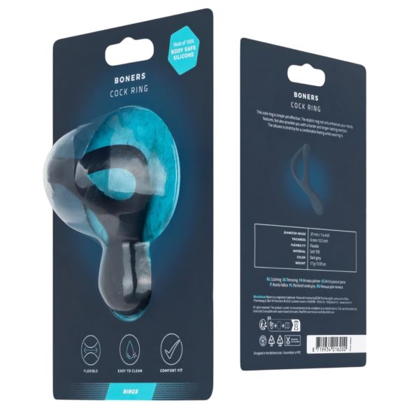 Boners - penisring silikon grå