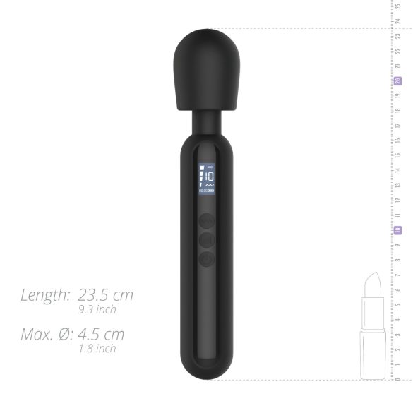 BLAQ - vibrator med digital massage - svart