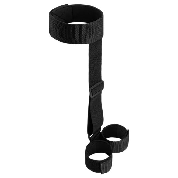 Sovrumsfantasier - mjuk krage och handbojor (svart)