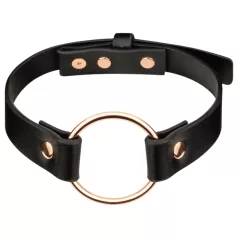 Rosy Gold - halsband - justerbar - svart/roséguld