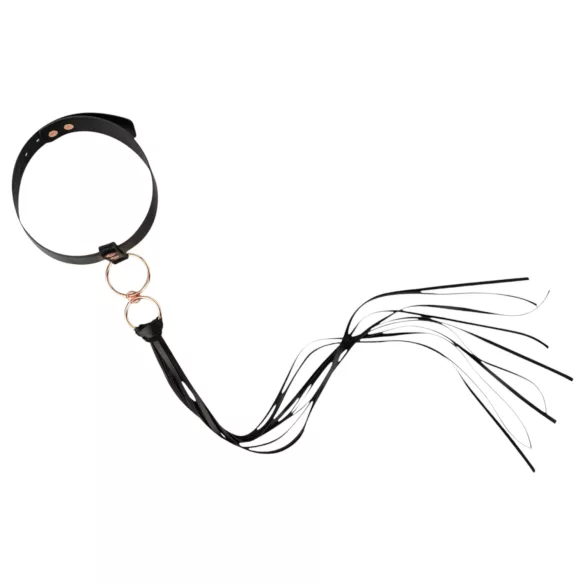 Rosy Gold - halsband och paddel - svart