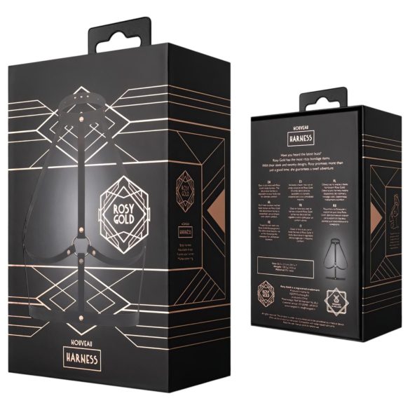 Rosy Gold - kroppsharness - svart/roséguld