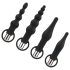 Easytoys - Laddningsbar anal vibrator set - 4 delar (svart)