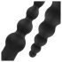Easytoys - Laddningsbar anal vibrator set - 4 delar (svart)