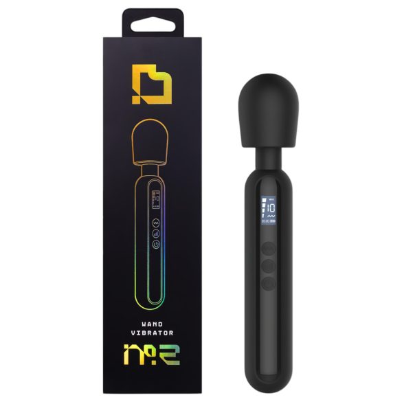 BLAQ - stor digital massagevibrator (svart)