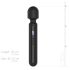 BLAQ - stor digital massagevibrator (svart)
