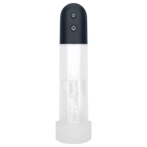 Boners - automatisk penispump-masturbator (transparent-svart)