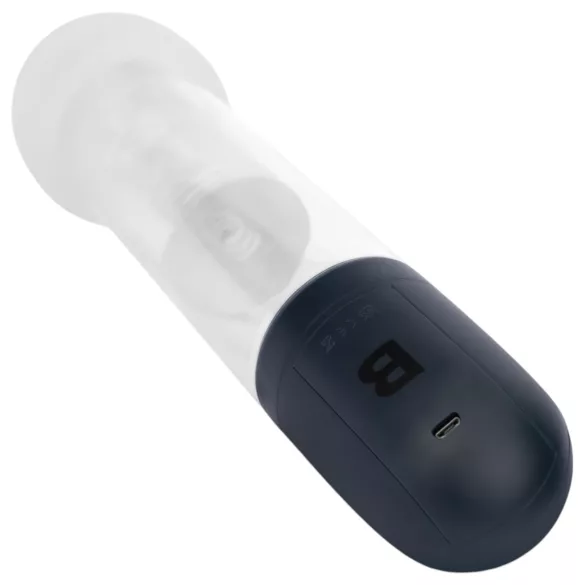 Boners - automatisk penispump-masturbator (transparent-svart)