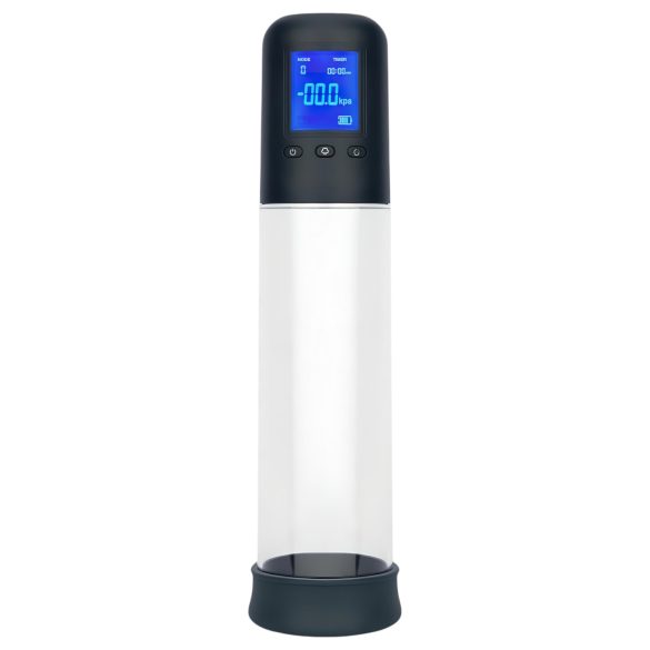 Boners - Automatisk LCD-penispump (transparent-svart)