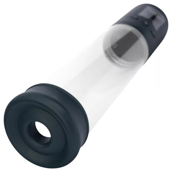 Boners - automatisk penispump med LCD-display - transparent/svart