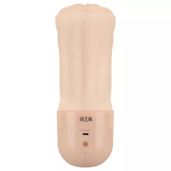 FWB - realistisk masturbator med vibration och sug - naturfärg