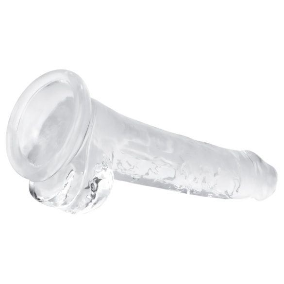EasyToys - dildo med pung - 17cm - transparent