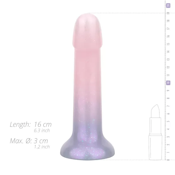 EasyToys Mermaid - glittrig dildo - 15 cm (rosa)