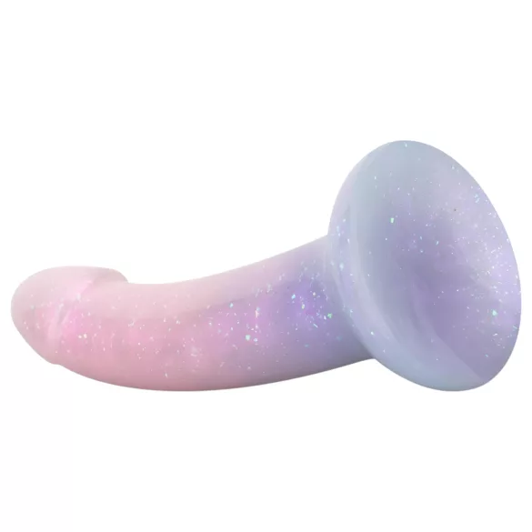 EasyToys Mermaid - dildo med glitter - silikon rosa 19cm