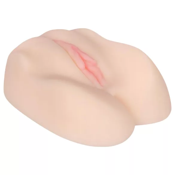 FWB - masturbator vagina och anus med vibrator - naturfärg