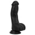 Easytoys - realistisk dildo med pung - 12 cm - svart