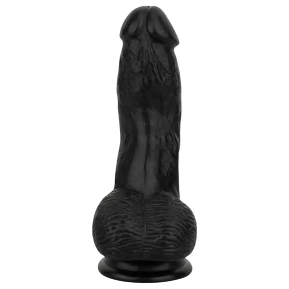 Easytoys - realistisk dildo med pung - 12 cm - svart