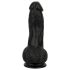 Easytoys - realistisk dildo med pung - 12 cm (svart)