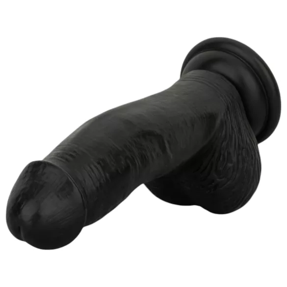 Easytoys - realistisk dildo med pung - 12 cm - svart
