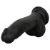 Easytoys - realistisk dildo med pung - 12 cm (svart)