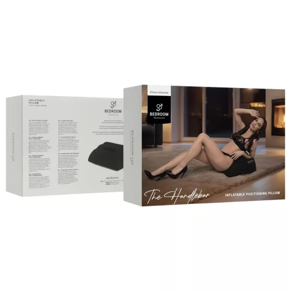 Bedroom Fantasies - uppblåsbar sexkudde med handtag - svart