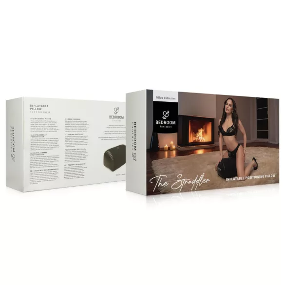 Bedroom Fantasies - uppblåsbar sexkudde med vibratorhållare - svart
