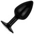 / Easytoys Anal Collection - analplugg med sten - S (svart)
