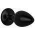 / Easytoys Anal Collection - analplugg med sten - S (svart)