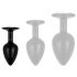 / Easytoys Anal Collection - analplugg med sten - S (svart)