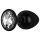 / Easytoys Anal Collection - metal analplugg med sten - M (svart)