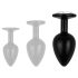 Easytoys Anal Collection - Analplugg med Sten - L (svart)