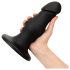BUTTR FIM-92 - sugkopp dildo för anal (svart)