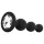 EasyToys - analplugg med kulor - svart