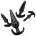 EasyToys - Analkollektion - 4 delar (svart)
