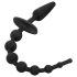 EasyToys - 2-i-1 analplugg (svart)