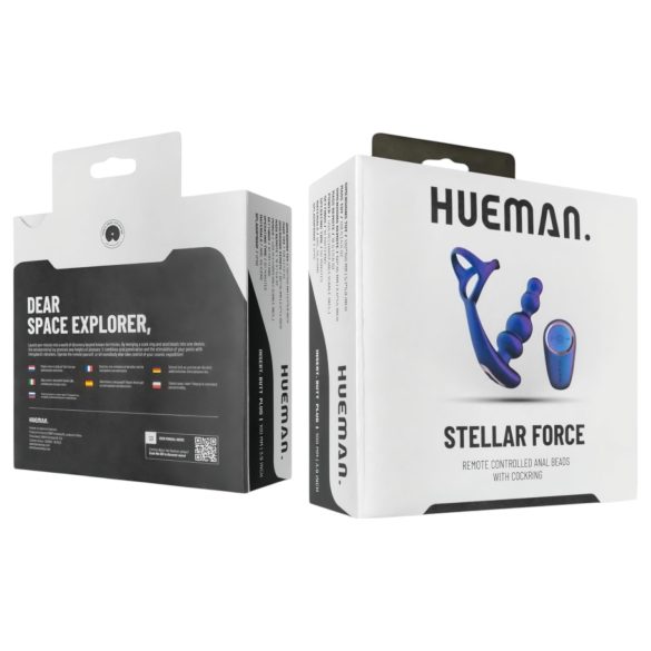 Hueman Stellar Force - analvibrator och penisring (lila)
