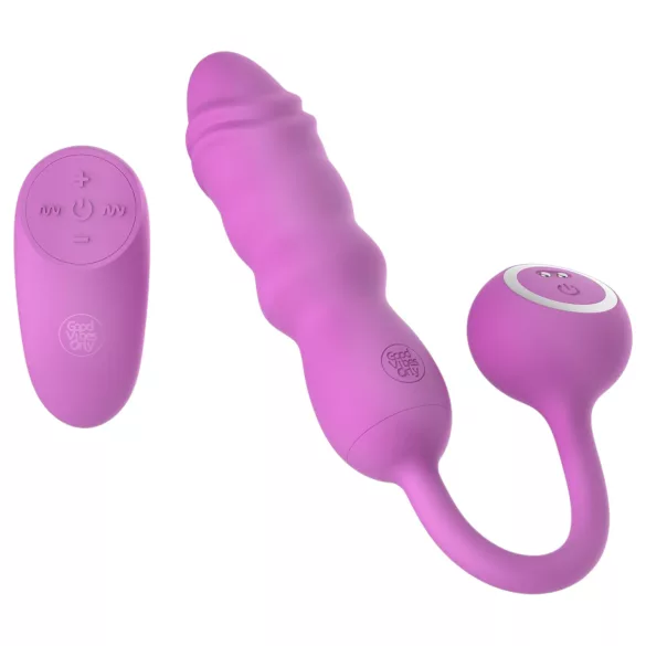 Good Vibes Only - vibrerande ägg med fjärrkontroll (rosa)
