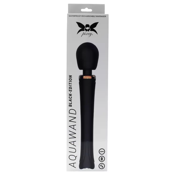 Pixey Aquawand - vattentät massagevibrator (svart)