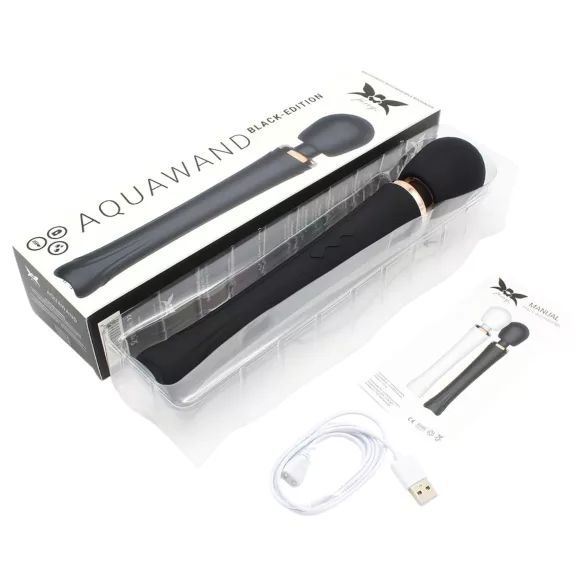 Pixey Aquawand - vattentät massagevibrator (svart)
