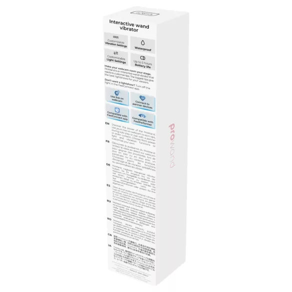 Kiiroo Pro Wand - massagevibrator - kraftfull vibration - rosa