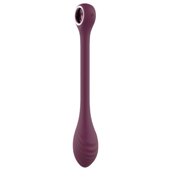 Glam - Batteridriven, vattentät, justerbar G-punkt vibrator (lila)