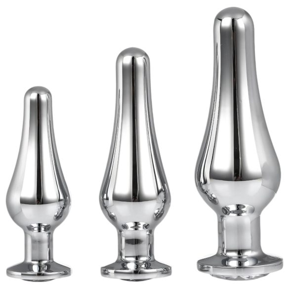 Gleaming Love - anal-toppset - silver (3 delar)