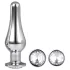 Gleaming Love - anal topp‑pluggsats (silver, 3‑delad)