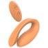 Glam - laddbar parvibrator med fjärrkontroll (orange)