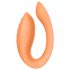 Glam - laddbar parvibrator med fjärrkontroll (orange)