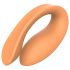 Glam - laddbar parvibrator med fjärrkontroll (orange)