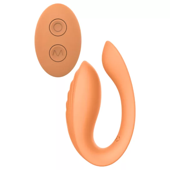 Glam - parvibrator med fjärrkontroll - uppladdningsbar - orange