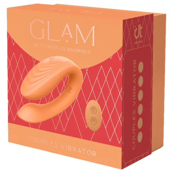 Glam - parvibrator med fjärrkontroll - uppladdningsbar - orange