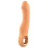 Glam - böjlig räfflad vibrator (persikofärgad)